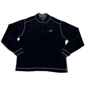 Cutter & Buck Anaheim Ducks NHL Hockey Black Quarter Zip Pullover Mens 3XL